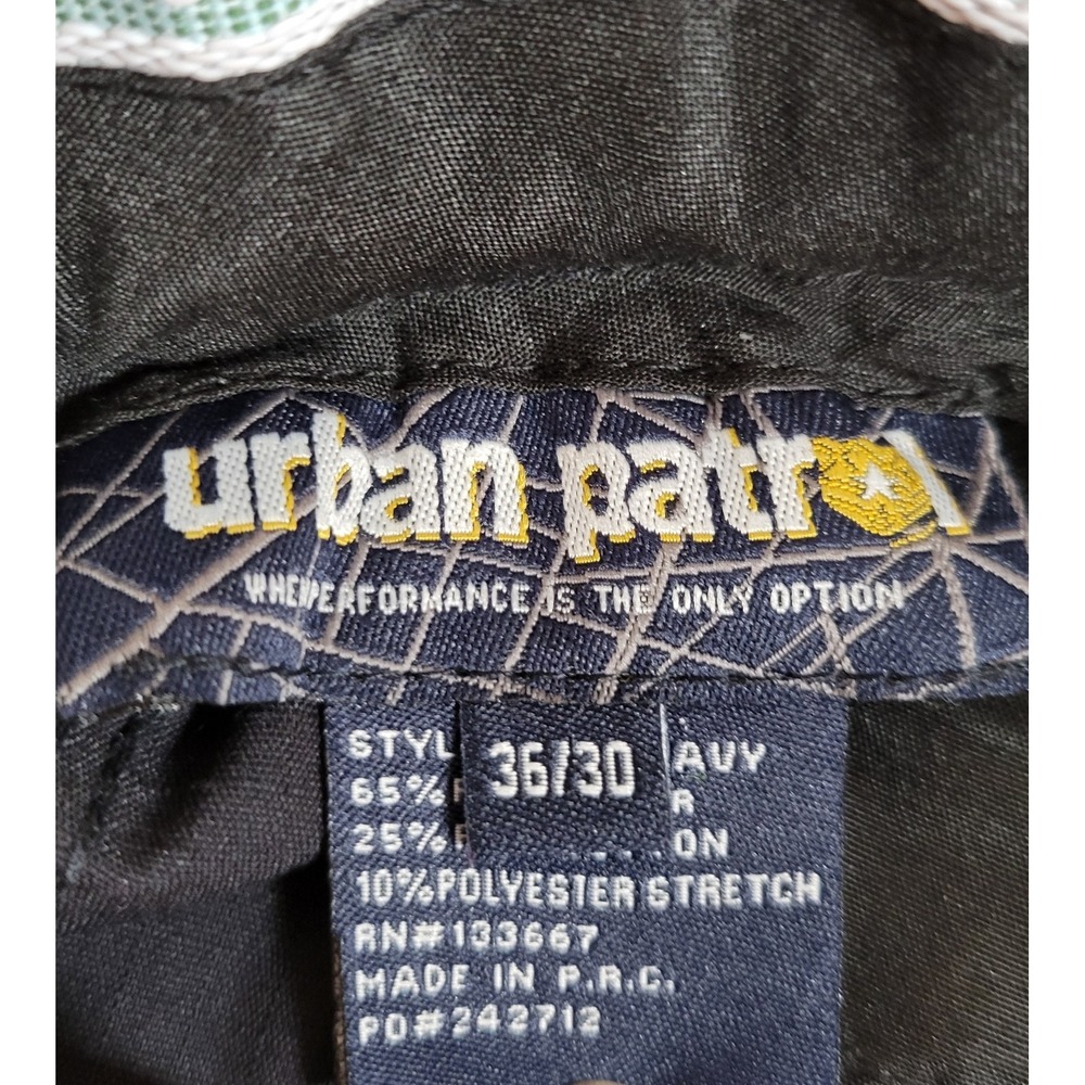 Urban Patrol Security Pants 36x30 New NWT Rip Stop Stretch Navy Men's 0879 - Picture 4 of 8